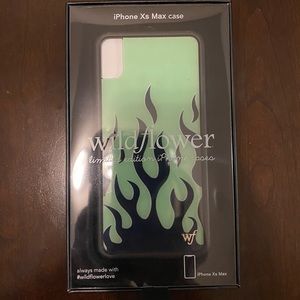Neon Flames iPhone XS Max case